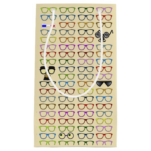 Keuzen- Whimsical Eyeglasses Patroon Klein Cadeauzakje (Voorkant)