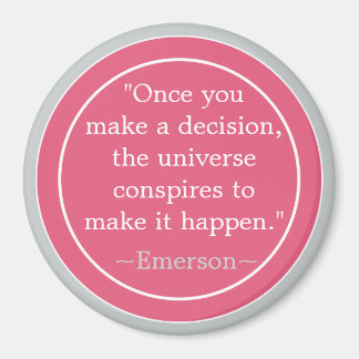 Keuzes Emerson Inspirerend Quote Magneet