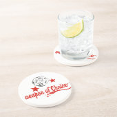 keuzewapen zandsteen onderzetter (Zijkant)