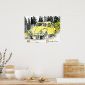 Kever 1956 Familie Lover Poster (Keuken)