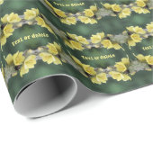 Kever op Mullein bloem Abstract gepersonaliseerd Cadeaupapier (Rol Hoek)