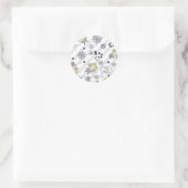 Kever sap Patroon Ronde Sticker (Tas)