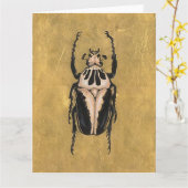 kever Wenskaart Kaart (Gele Bloem)