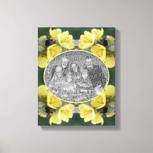 Kever Wild Mullein Flower Creëer Uw eigen foto Canvas Afdruk (Voorkant)