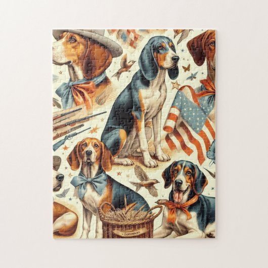  keverhond naadloos legpuzzel (Verticaal)