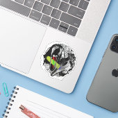 Keversap | Adam & Barbara Scary Sticker (Laptop met iPhone)