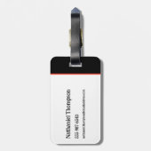 Keversap | Delia Deetz Bagagelabel (Achterkant verticaal)