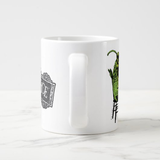 Keversap | Kever in stoel Extra Grote Beker (Achterkant)