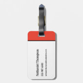 Keversap | Miss Argentinië Bagagelabel (Achterkant verticaal)