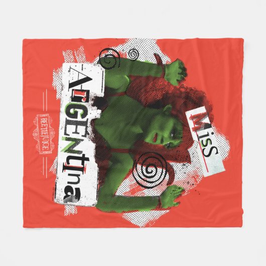 Keversap | Miss Argentinië Fleece Deken (Voorkant (Horizontaal))