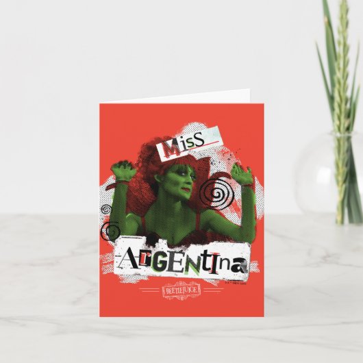 Keversap | Miss Argentinië Notitiekaartje (Voorkant)