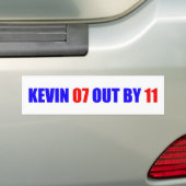 Kevin 07 van 11 Bumpersticker (Op auto)