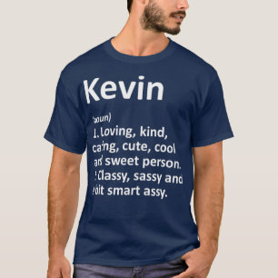 KEVIN Definition Personal Name Funny Gift T-shirt