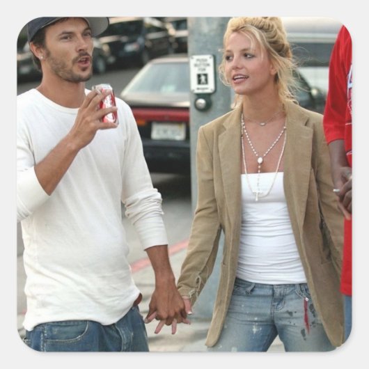 Kevin Ferdeline & Britney Spears Sticker (Devant)