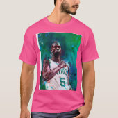 Kevin Garnett Celtics Mixed Media T-shirt (Voorkant)