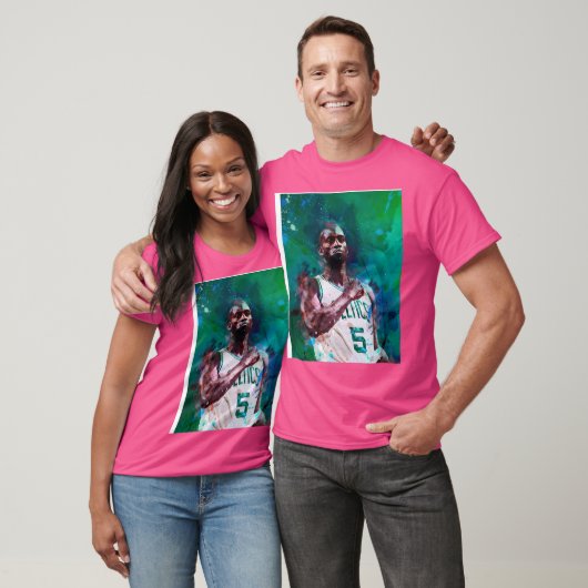 Kevin Garnett Celtics Mixed Media T-shirt (Unisex)