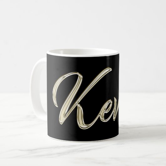 Kevin Name Whitegold Tasse de thé (Devant gauche)