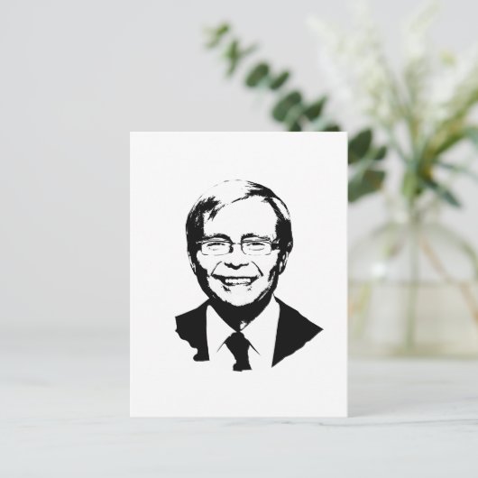 Kevin Rudd Briefkaart (Staand voorkant)