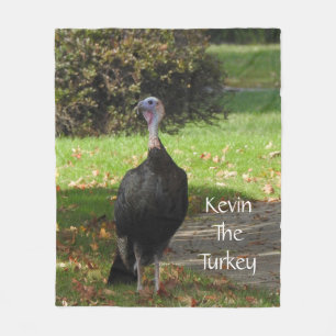 Kevin The Turkey - Old Wethersfield , CT Fleece Deken