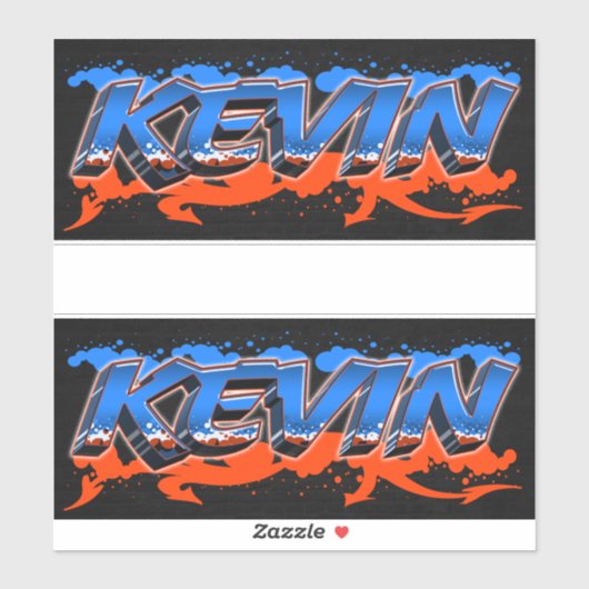 Kevin Vorname Name Graffiti Aufkleber Sticker (Vel)