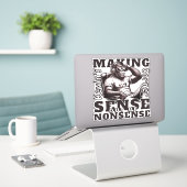 Kevin's Corner Making Sense Uit Onzin Sticker (Laptop op bureau)