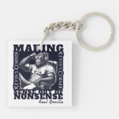 Kevin's Corner Politiek Commentaar Real Gorilla Sleutelhanger (Achterkant)