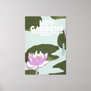 Kew Gardens London reisposter Canvas Afdruk