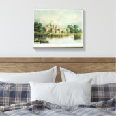 Kew Palace, gezien vanuit Brentford, gegraveerd do Canvas Afdruk (Insitu (Slaapkamer))