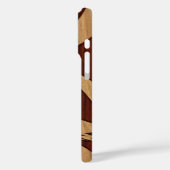 Kewalos Hawaiian Surfer Koa Faux Wood Case-Mate iPhone Case (Achterkant / Links)