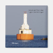 Keweenaw Waterway Upper Entrée Light 2023 aimant (Devant)