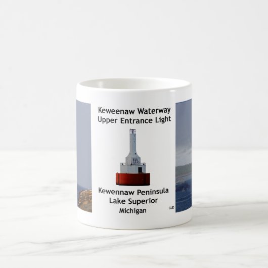 Keweenaw Waterway Upper Entrée Light 2023 mug (Centre)