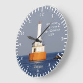 Keweenaw Waterweg Bovenste Ingang Licht 2023 klok (Hoek)