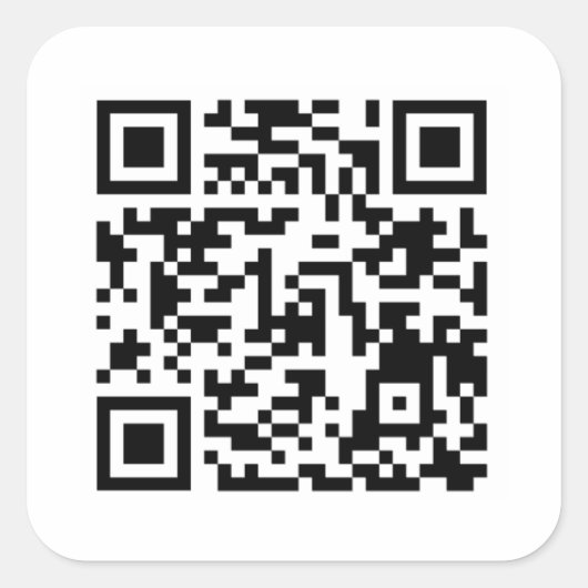 KewlQRcode Vierkante Sticker (Voorkant)