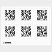 KewlQRcode Vierkante Sticker (Vel)