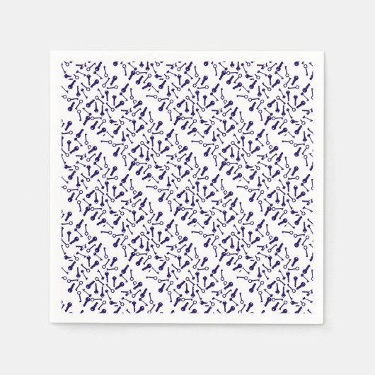Key Blue Pattern-product Servet (Voorkant)