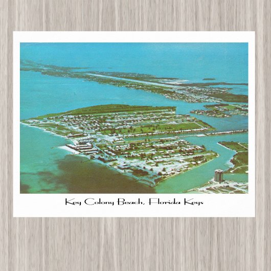Key Colony Beach vintage 1970 Poster