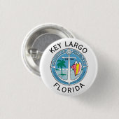 Key Largo - Florida Keys Ronde Button 3,2 Cm (Voorkant /achterkant)