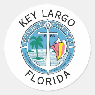 Key Largo - Florida Keys Ronde Sticker
