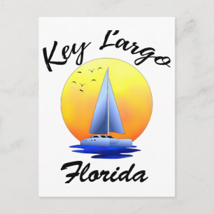 Key Largo Florida Keys Sailing Briefkaart