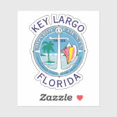 Key Largo - Florida Keys Sticker (Vel)