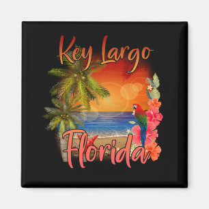 Key Largo Florida Keys Tropical Beach Sunset Magneet