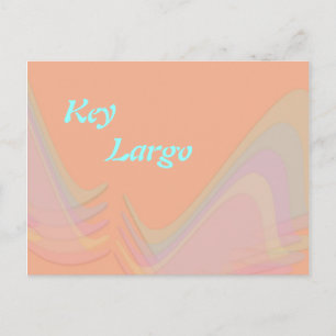 Key Largo Florida Pastel Vleugels Ansichtkaart Briefkaart