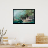 Key Largo, Florida Poster satellite (Cuisine)