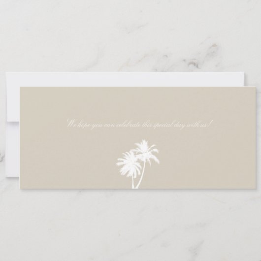 Key Largo Florida Save the Date Boarding Pass (Achterkant)