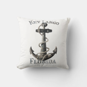 Key Largo Florida Vacation Nautical Anchor Sailing Kussen