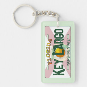 Key Largo Florida vlag licentie bord sleutelhanger