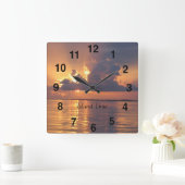 Key Largo Keys wandklok Vierkante Klok (Huis)