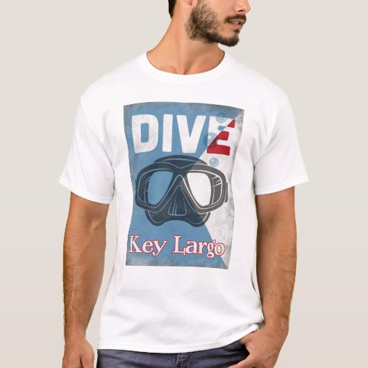 Key Largo  Scuba-duikmasker T-shirt (Voorkant)