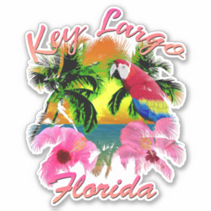 Key Largo Trop Rock Music Sticker