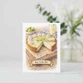 Key Lime Pie (Amerikaanse Eetseries) Briefkaart (Staand voorkant)